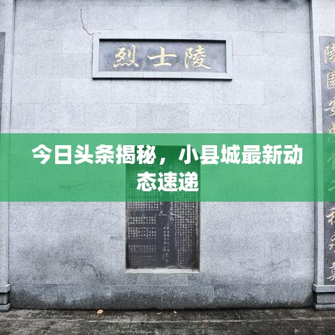 今日頭條揭秘，小縣城最新動態速遞