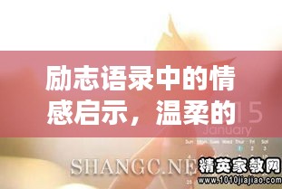 勵志語錄中的情感啟示，溫柔的力量不可小覷