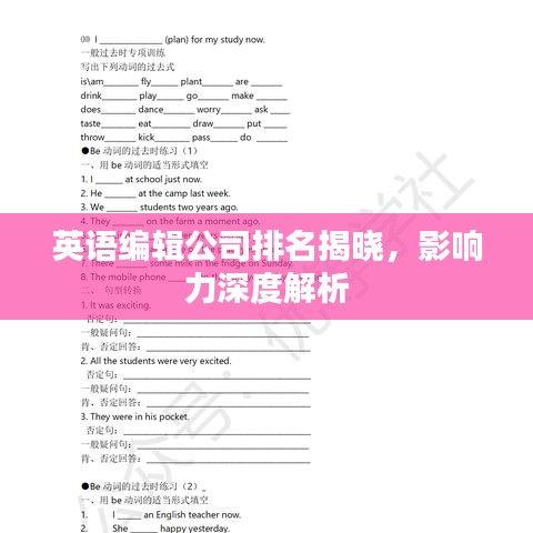 英語編輯公司排名揭曉，影響力深度解析