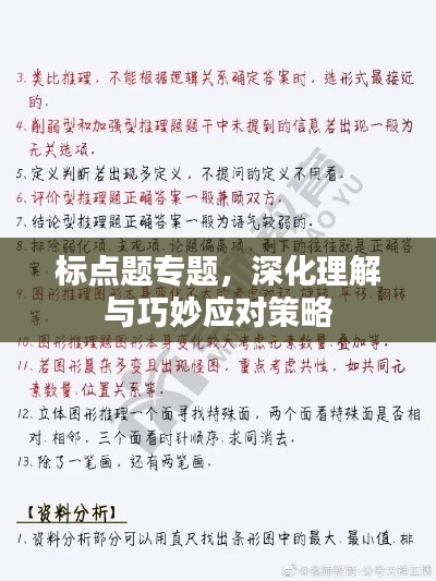 標點題專題，深化理解與巧妙應對策略