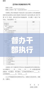 督辦干部執(zhí)行細(xì)則，推動(dòng)工作落實(shí)的實(shí)操指南