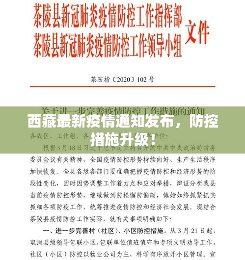 西藏最新疫情通知發布，防控措施升級！